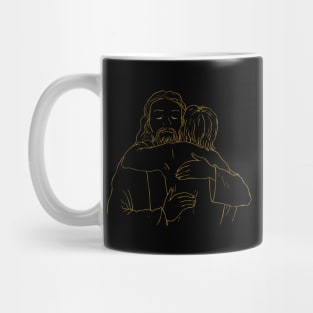 Jesus Hugging Mug